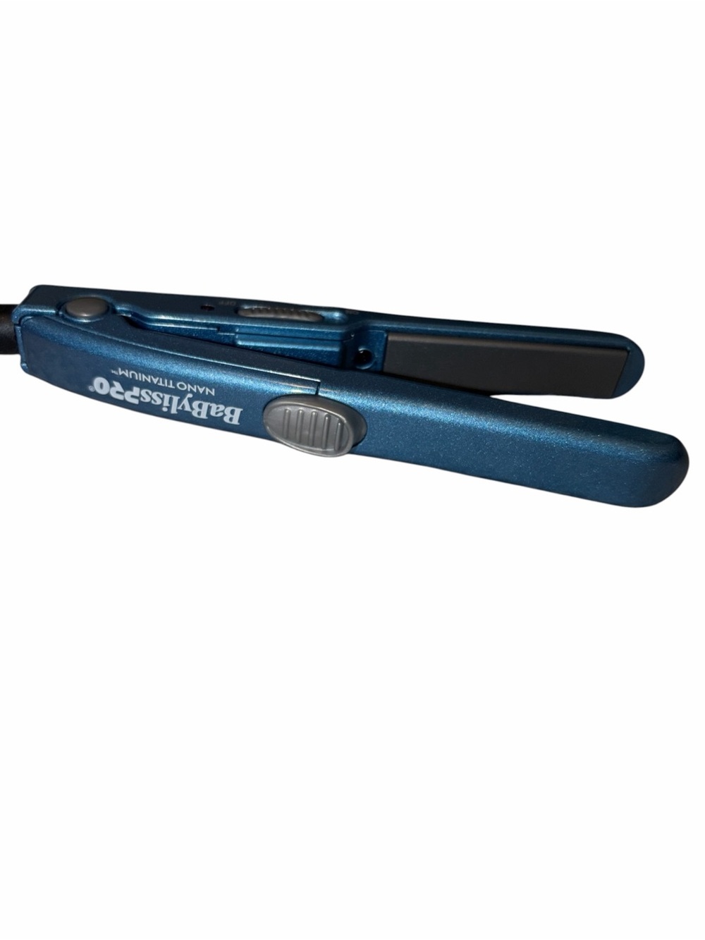 BaBylissPRO Nano Titanium Mini Flat Iron Blue Travel Hair Straightener Taming
